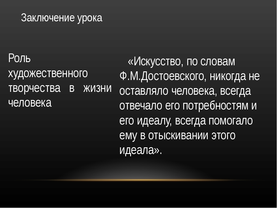 Роль искусства в жизни человека проект 10 класс