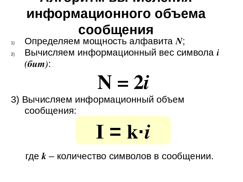 Информационный объем картинки