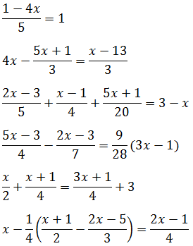 Линейные уравнения – примеры с объяснением (7 класс, математика)