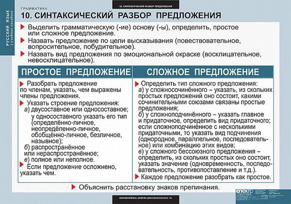 Примеры распространенных предложений в русском языке