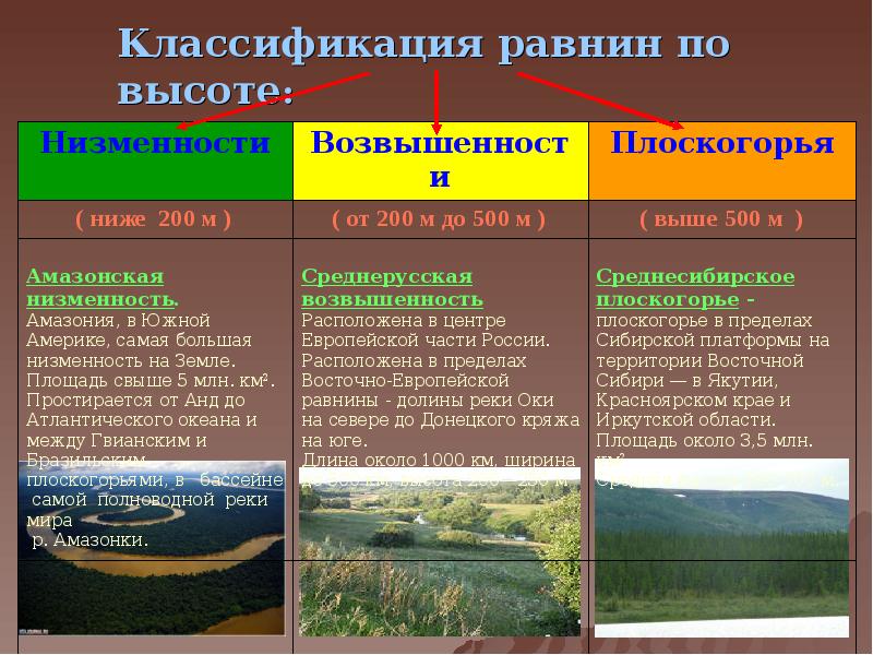 Самые большие равнины на территории россии: названия, карта, границы, климат и фото