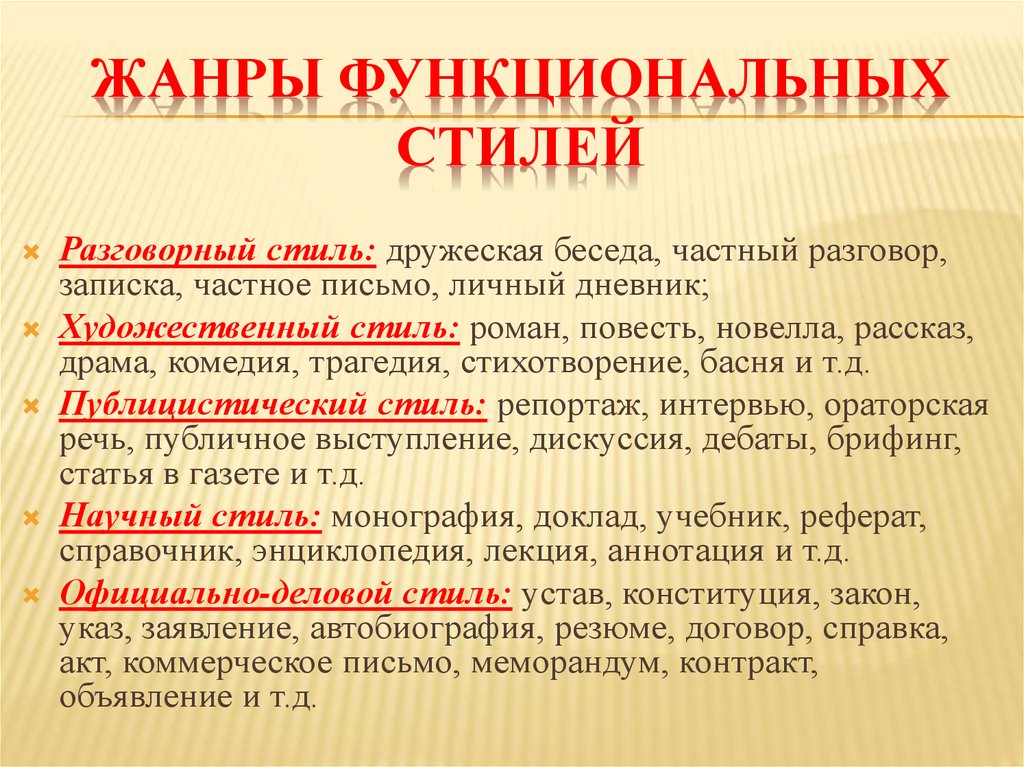 Какие есть стили слова. Жандрытекста в русском языке. Жанры текста. Стили и Жанры текста. Жанры в русском языке.