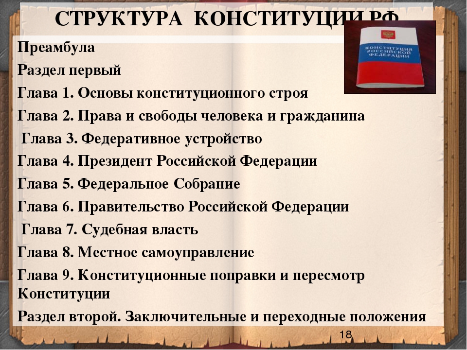 План по конституции рф