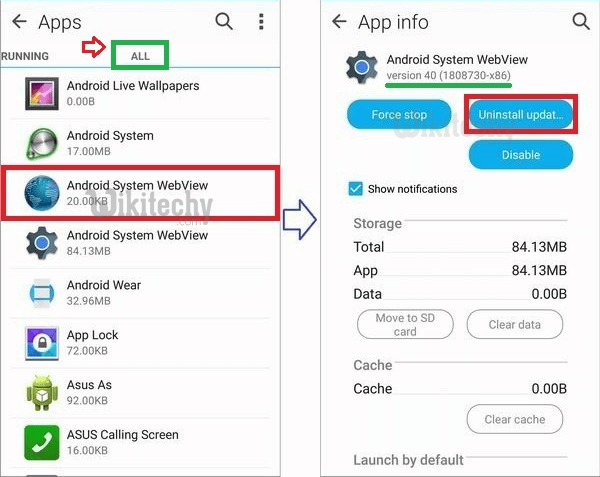 Android system webview — что это за приложение и почему оно не включается
