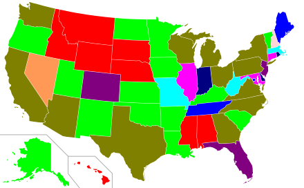 Список штатов сша с их столицами: названия на русском и английском, карта