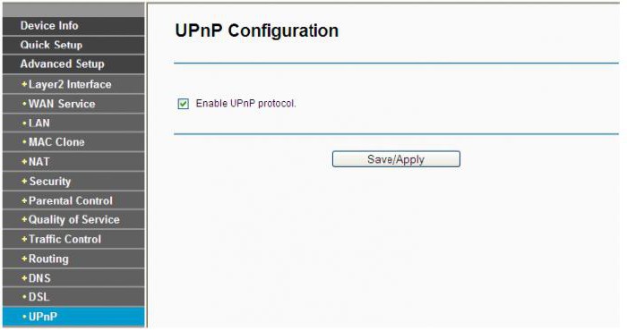 Включение upnp на роутере. upnp в локальной сети: настройка роутера включен nat pmp или
