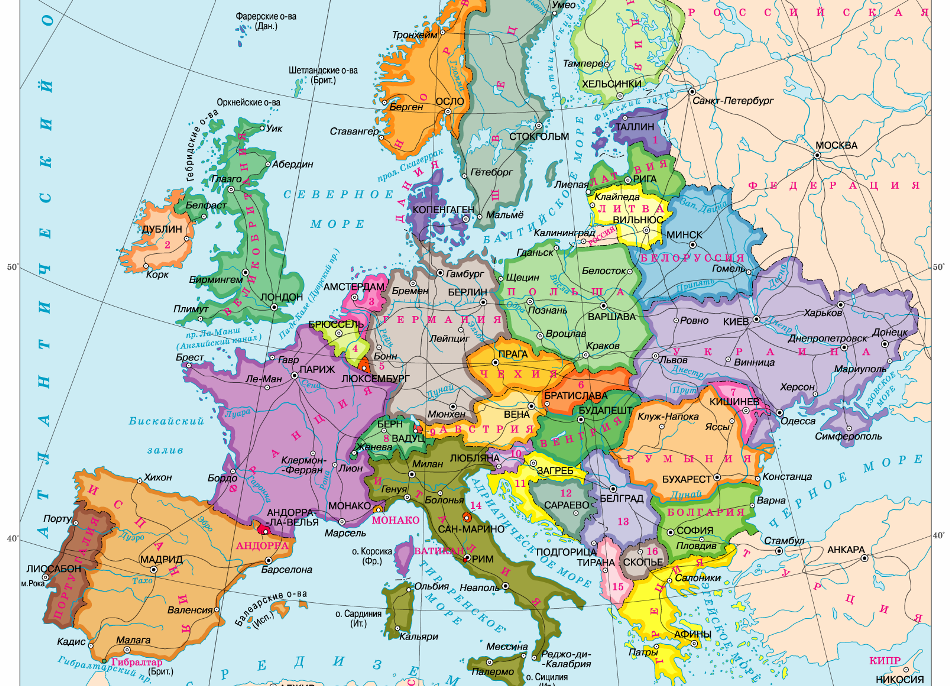 Страны европы и их столицы кратко. евросоюз