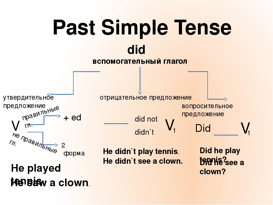 Прошедшее простое время в английском предложения. Паст Симпл тенс правила. Past simple как образуется таблица. Образование времени past simple. Как образуется past simple 7 класс.
