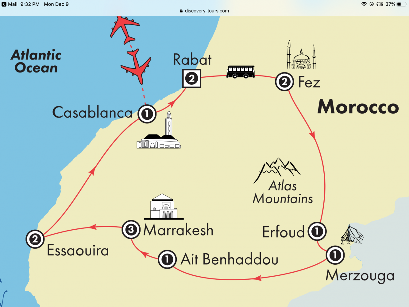 Маракеш - курортный город на западе страны марокко