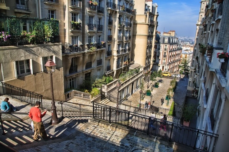 Обзор района монмартр в париже